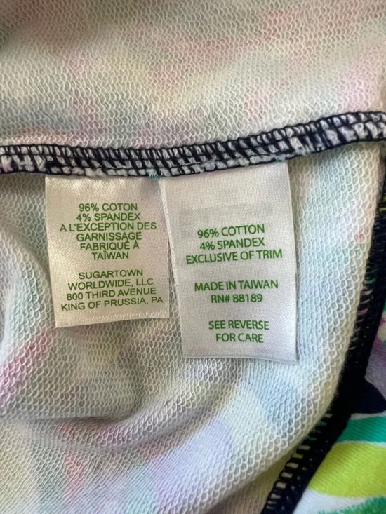 Lilly Pulitzer UPF 50+ Skipper Half Zip Long Sleeve Popover Bright Multicolor, M - Picture 8 of 11